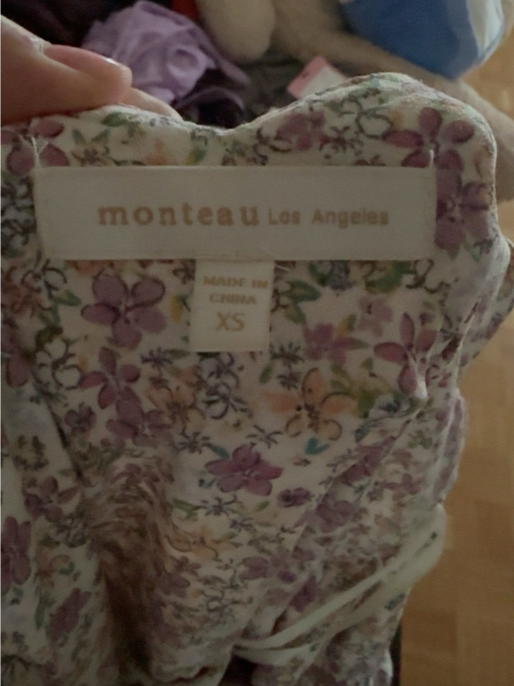 Floral Dress in Lavender Multi